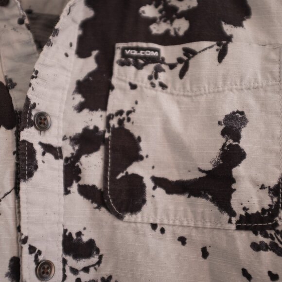 Volcom boy burres grey and black Shirt - Picture 2 of 8